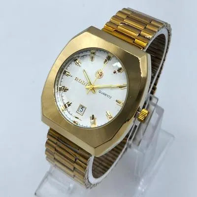 Elegant Men’s Stainless Steel Quartz Watch