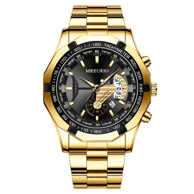 Luxury Gold Analog Men's Wrist Watch