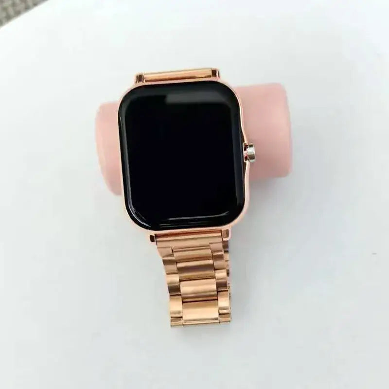 Luxury Smart Watch with Full Touchscreen, Bluetooth Calling & Stylish Metal Strap