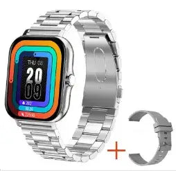 Luxury Smart Watch with Full Touchscreen, Bluetooth Calling & Stylish Metal Strap
